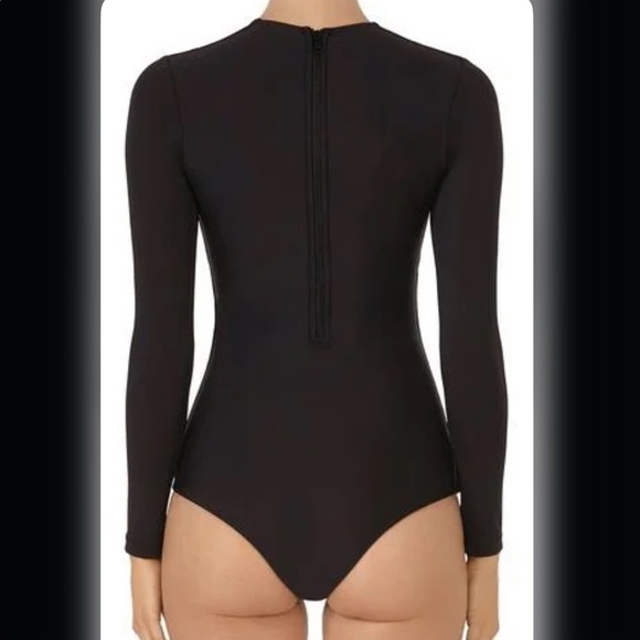 NWOT MIKOH Lunar White Luau Long Sleeve One-Piece Bathing Suit - Picture 4 of 4